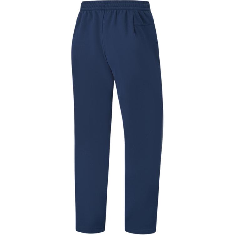 Li Ning Fitness Series Solid Color Mid Waist Drawstring Comfortable Breathable Versatile Fleece Lined Warm Straight Leg Casual Pants AKLTA59-3