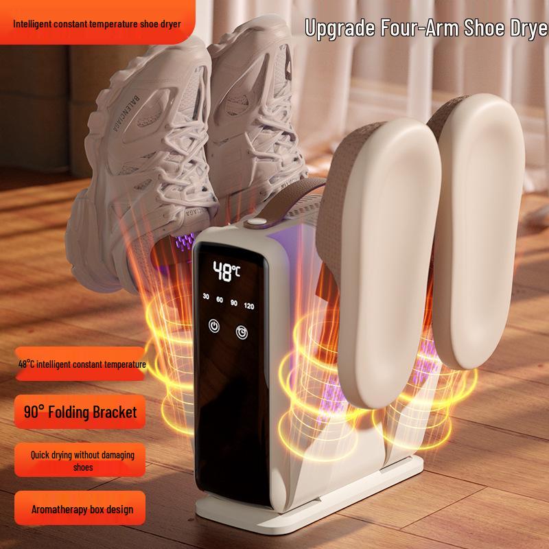 Shoe Dryer with Timer, Deodorization, Sterilization, Aromatherapy, and Warm Socks Feature