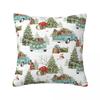 Pillow Cover Vintage Christmas Tree Graphic Cushion Cover Funny Pillow Case For Sofa Home Decoration Pillowcases
