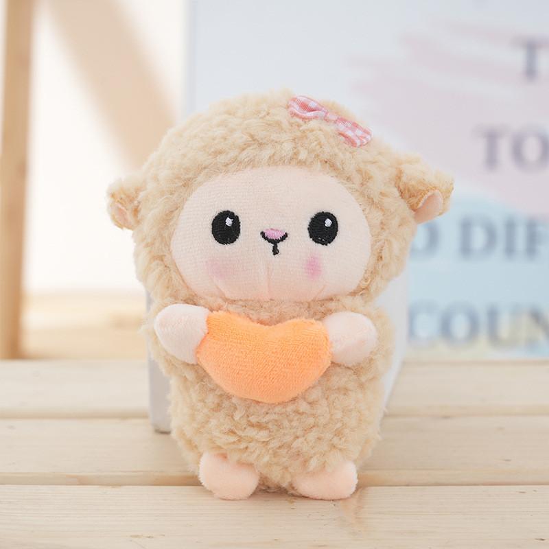 Plush Sheep Keychain With Soft Pp Cotton Filling For Cute Bag Accessories