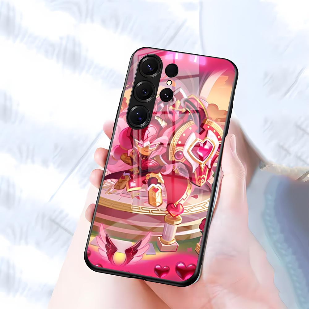 C-Cookie Run K-Kingdom Phone Case For Samsung S26 S25 S24 FE S23 S22 S21 Plus S20 Ultra Note20Ultra Black Glass Cover