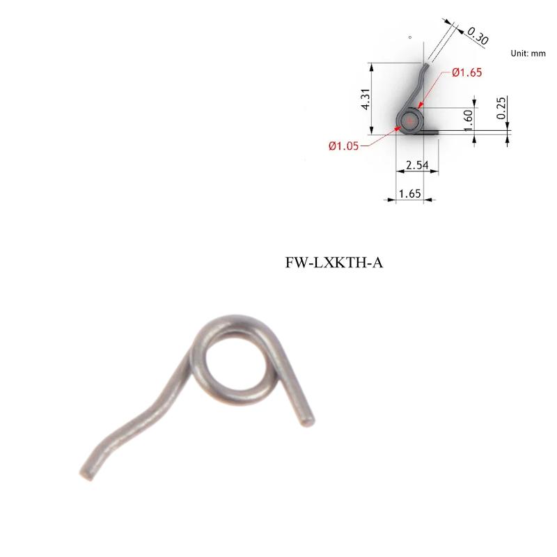 Stainless Steel Jewelry Lobster Clasps Torsion Spring Wire Dia 0.3Mm Jewelry Mini Lobster Clasps Spring Small Torsion Spring
