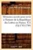 Książka Memoires Secrets Pour Servir a L'histoire De La Republique Des Lettres En France. T21 (Ed.1783-1789)