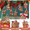 16Pcs Christmas Decorations, Gingerbread House Ornaments, Festive Tree Hanging Decor for Holiday Party, Classroom and Office, Family Activity