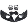 Nebelscheinwerfer für Ford Focus MK2 2009-2011 Halogen-Scheinwerfer Nebelscheinwerfer Abdeckung Gitter Chrom-Blende Kabelbaum-Kit Ersatz