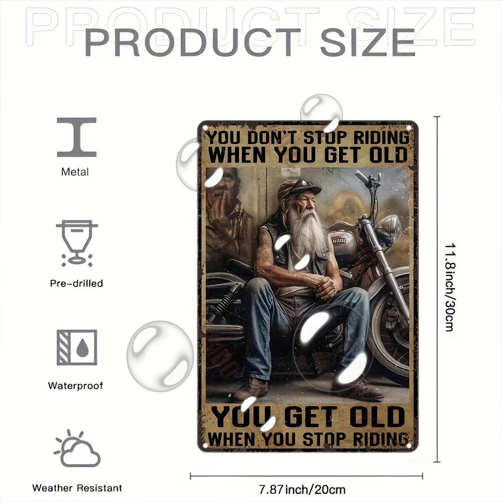 

1 шт. Винтажный металлический настенный фронтон, Постер из жести для энтузиастов мотоциклов, Декоративное деревенское настенное искусство для дома, для гаража 20x30cm яблочный зеленый