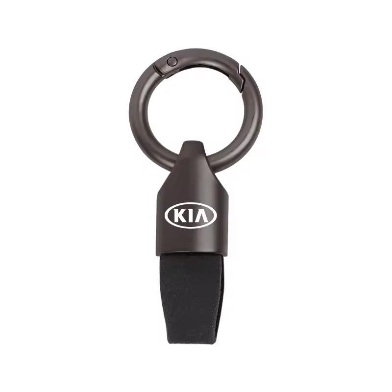 For Kia Morning Picanto Rio Stonic Sportage Ceed Optima Forte 5 3 4 K7 K Suede Metal Key Chain Fashion Keychain Key Ring Holder Cyvp10