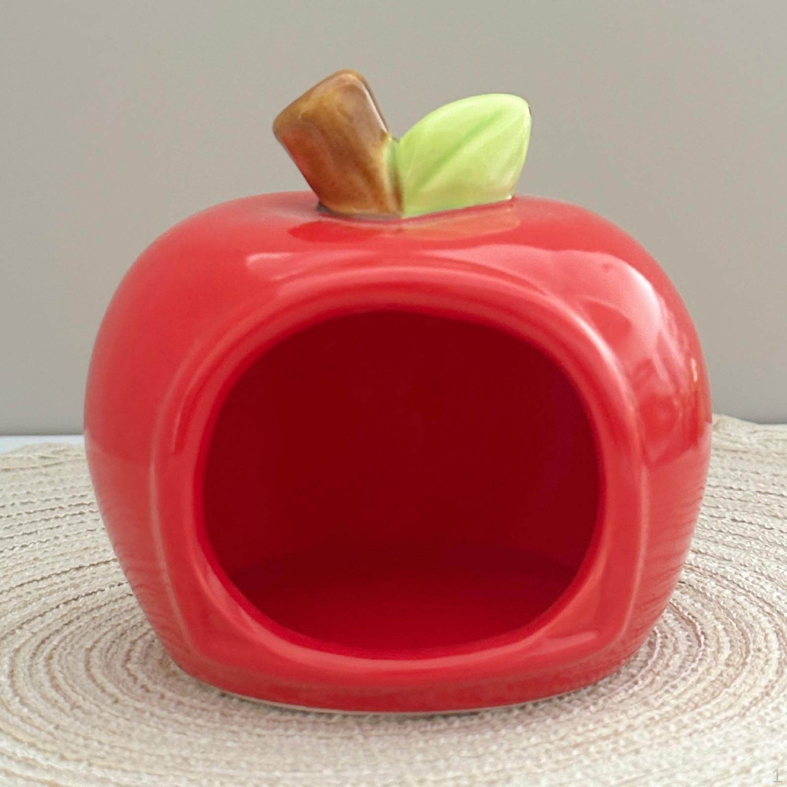 

Ceramic Hamster House Cartoon Pet Decor Furniture Nest Habitat for Chinchilla All