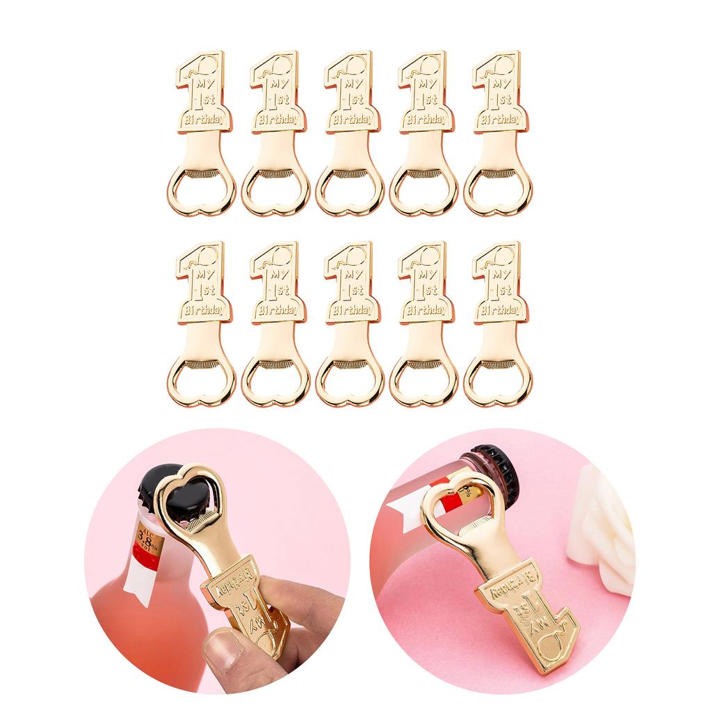 Creative Number 1 Shaped Bottle Opener Cool Number 1 Shaped Bottle Opener Craft for Birthday Use and Party Giveaways