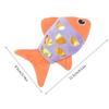 Furry Catnip Toy Fish Toy with Soft Plush- and Chew Cat Grinding Toy with Rattle Sound Cute Fish