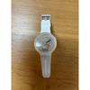 Used [Battery Replaced Swatch] Swatch Clear X White Watch Transparent Skeleton