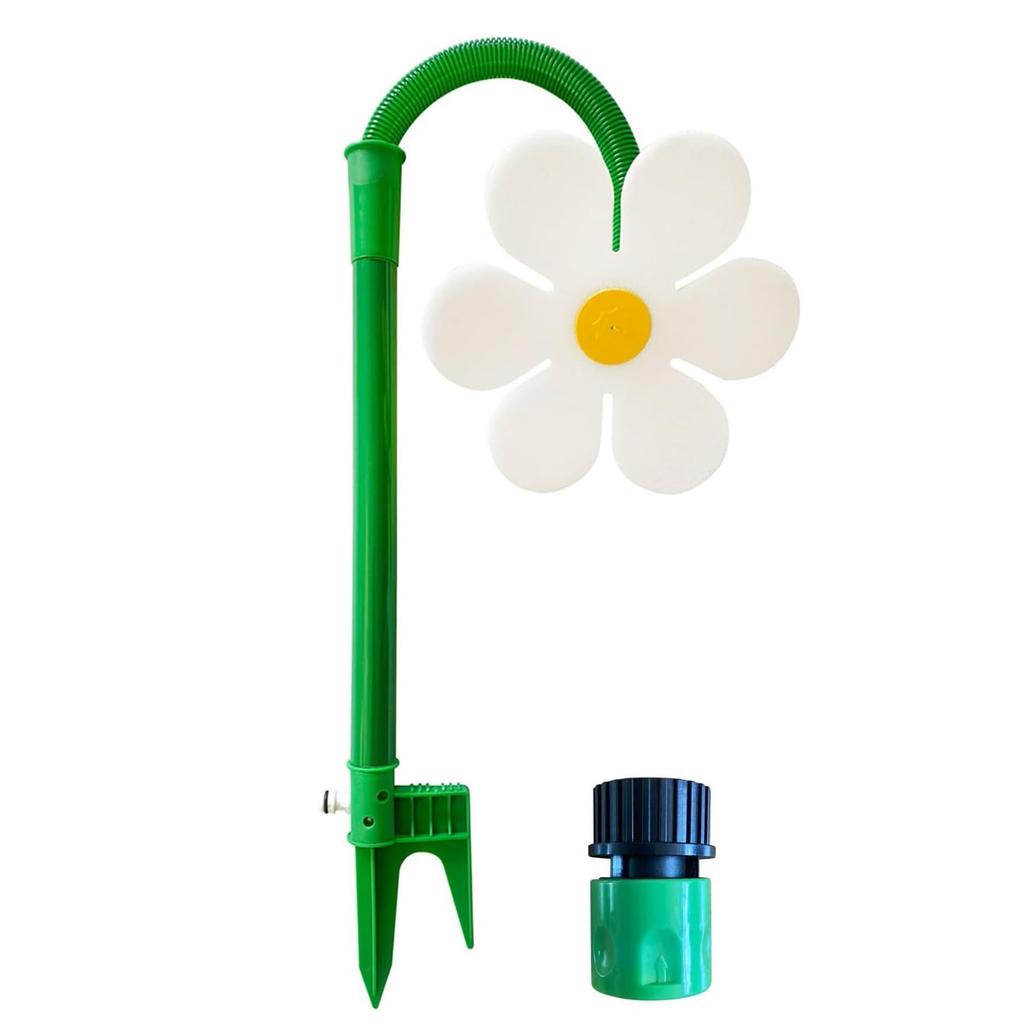 41.73'' Plastic Kids Crazy Daisy Water Sprinkler Dual-Pin Design Easy To Install for Backyard Lawn Garden Watering& Dogs Playing