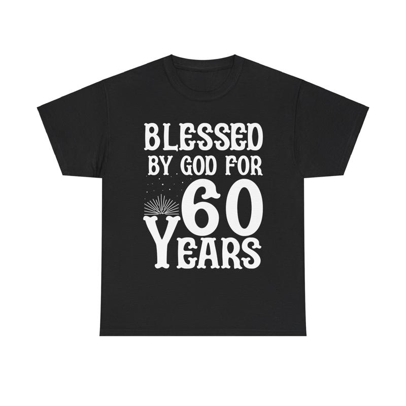 60 Jahre Alt 60. Geburtstag Von Gott Gesegnet Für T-Shirt