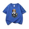 Kinder Katoenen T-shirt Schattige Zak Beagle Puppy Hond Grafisch Ronde Hals Korte Mouw T-shirt Casual Ademend Jongens Meisjes Zomer Top