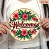 Decorative Metal Tin Sign - Realistic Apple Checkered Fabric Basket Art, Cute Rustic Farmhouse Decor For Home Kitchen Bathroom Bedroom Wall