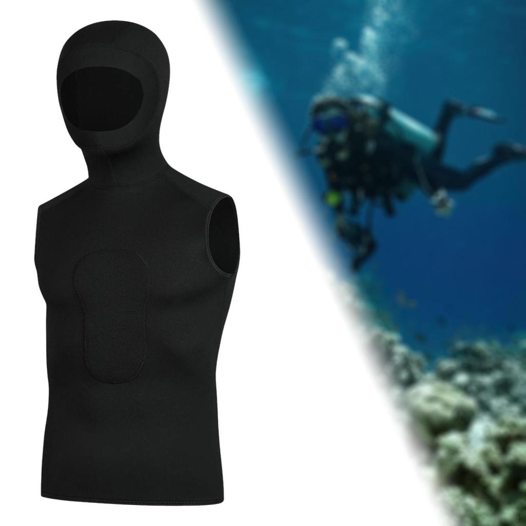 Neopren-Nassanzugweste mit Kapuze Bequem Tragbar Erwachsener Praktisch für Männer Frauen