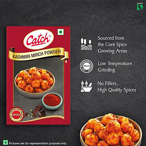 Catch Kashmiri Chilli Powder 100 g Pack | Mild Red Chilli Spice for Rich Colour, Aroma and Authentic Indian Flavours