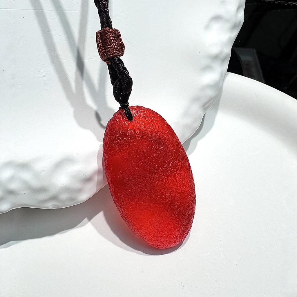 1Pcs Meteorite pendant, droplet-shaped lucky stone, couple pendant necklace