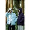 Couple's Winter Loose Hooded Solid Color Thick Warm Cotton Jacket