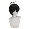 My Hero Academia Isagi Yoichi Anime Cosplay Prop 32Cm Black Short Wigs Holloween Party Heat Resistant Synthetic Wigs Accessory