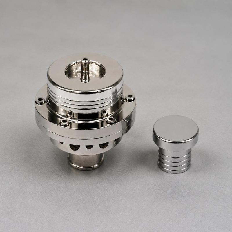 Pressure Release Blow-Off Component with Round Layered Metal Construction for Automotive Inlet Pressure Parts Replacement
