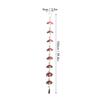 39.4in Rain Chain 8 Umbrella Shaped Cups Decorative Rain Chain Bell with Hook for Home Garden Patio Outdoor Decoration
