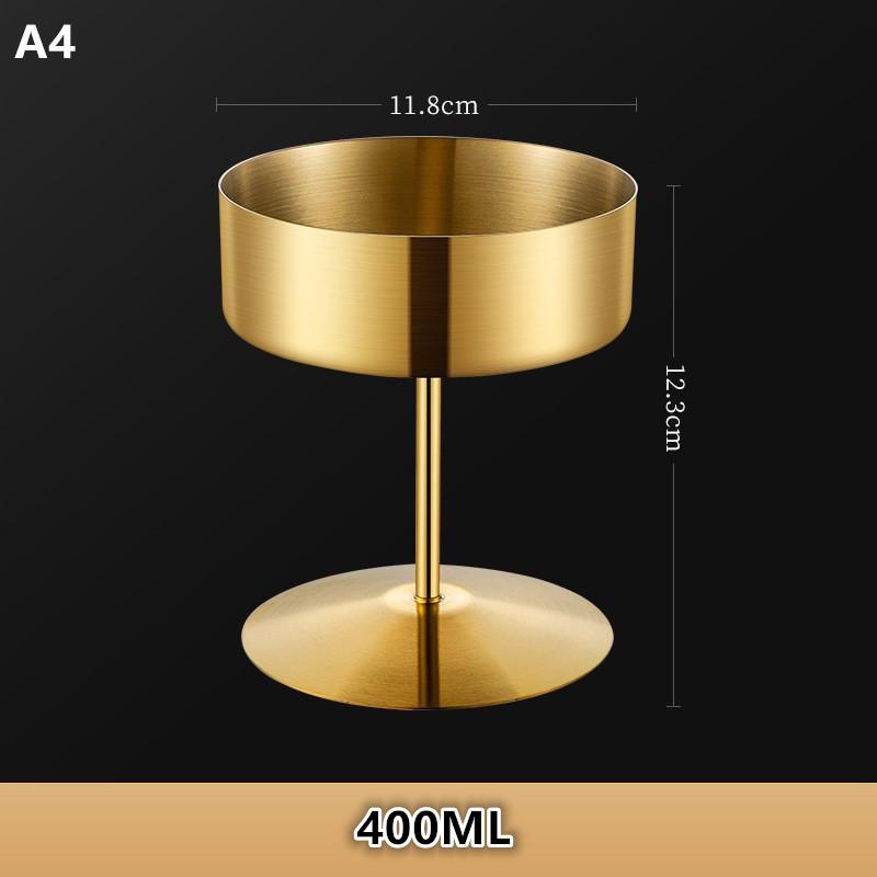 Edelstahl Dessertbecher Puddingbecher Luxus Eisbecher Hoher Fuß Joghurt Dessertbecher Servierteller Obstschale Kuchenplatte