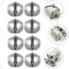 Ambachtsklokjes Ornament Multifunctioneel Diy Klokjes Kerstfeest Deelnemers Zilver 2,5cm x 2,5cm x 2,5cm IJzer 60 Stuks
