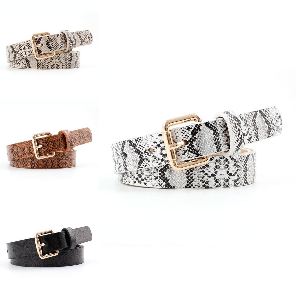 Print Snake Fashionable Vintage Womens Belt For Stylish Jeans And Dresses