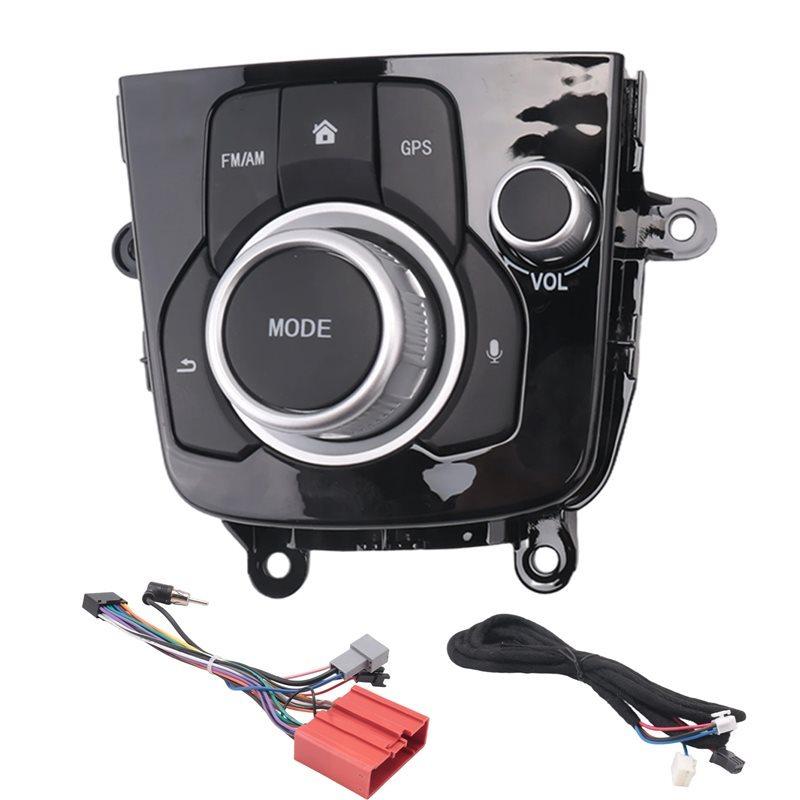T-Top-Bewerteter Auto-Konsolen-Schalter Navigations-Oberflächenrahmen Konsolen-Controller-Knopf für Mazda 3 Axela 2014-2019 BHN1-66-CM