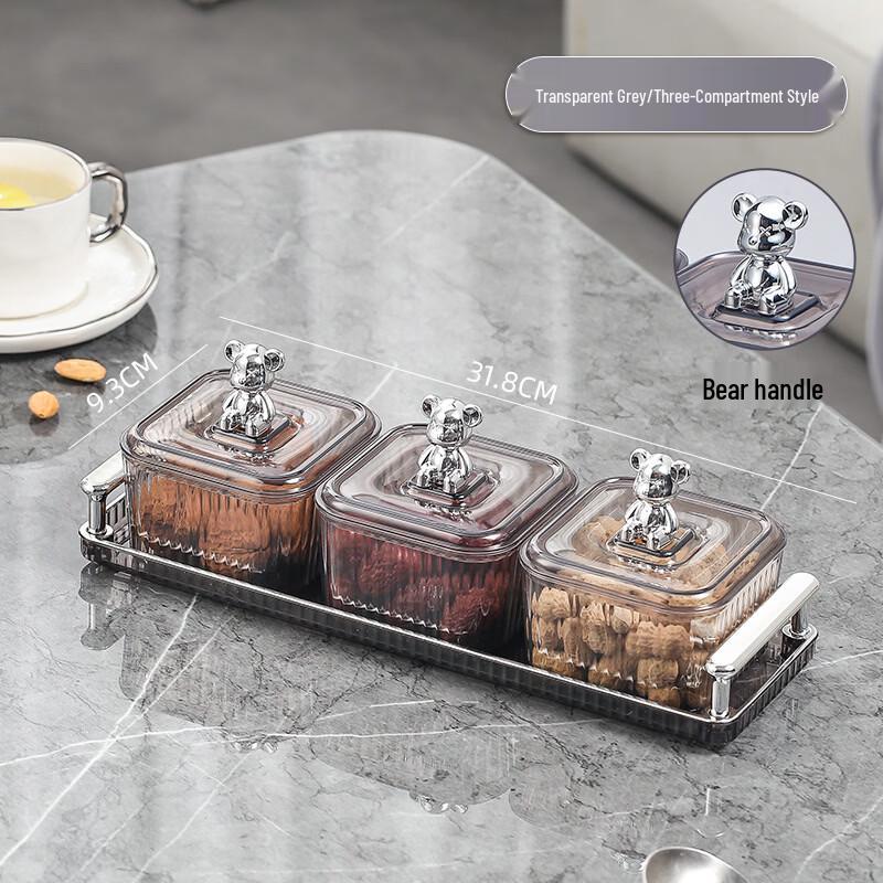 Light Luxury Transparent Fruit & Candy Plate