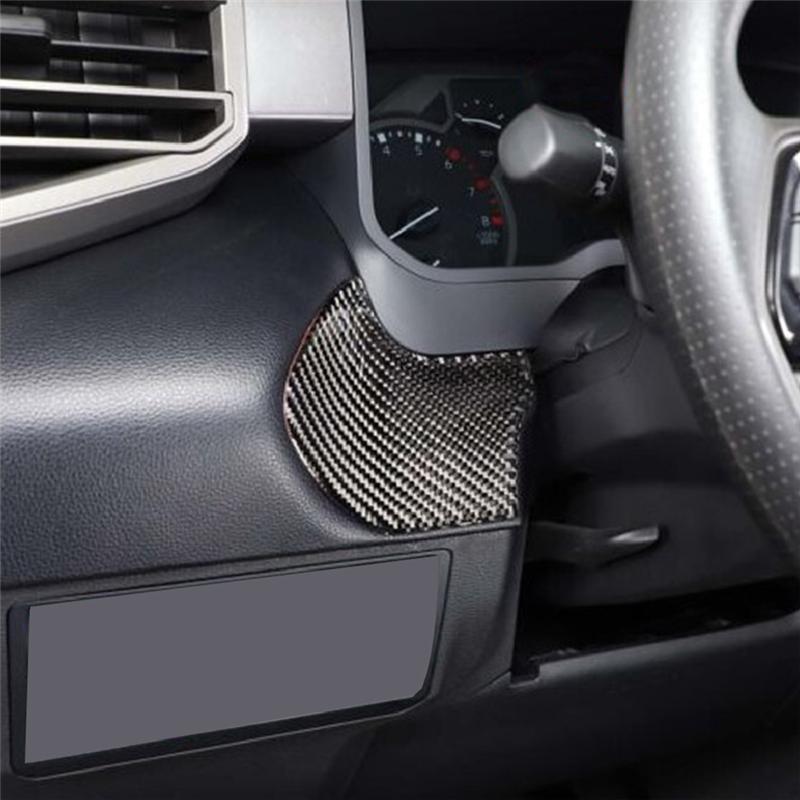 For 2026-2026 Toyota One-Key Start Switch Sticker Car Decoration Sticker Real Carbon Fiber Soft