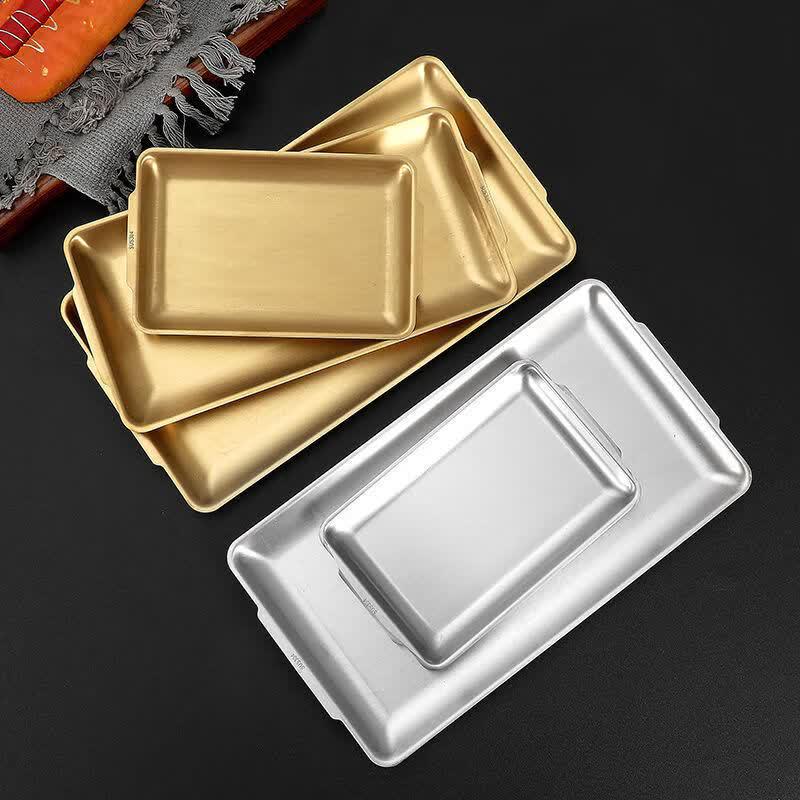 Di Ruien Rectangular 304 Stainless Steel Dinner & Dessert Plate
