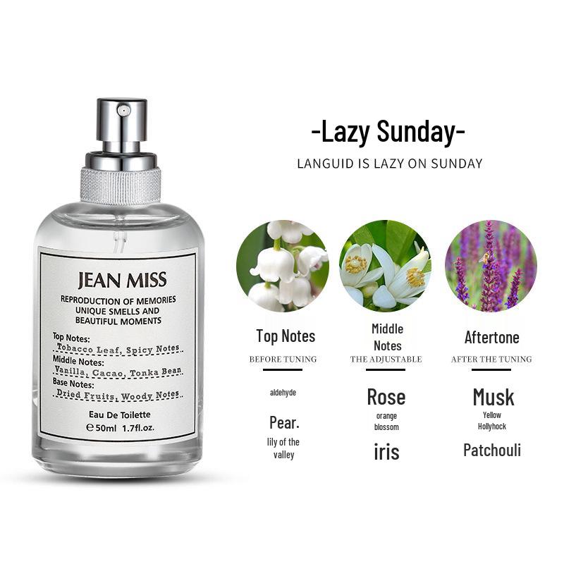 Douyin Rotating Paris No Man's Rose Perfume - Long-Lasting, Light Fragrance for Women, Student Favorite