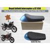 "Premium Leather Single Rider Seat With Cowl" Fit For Royal Enfield INT & GT 650