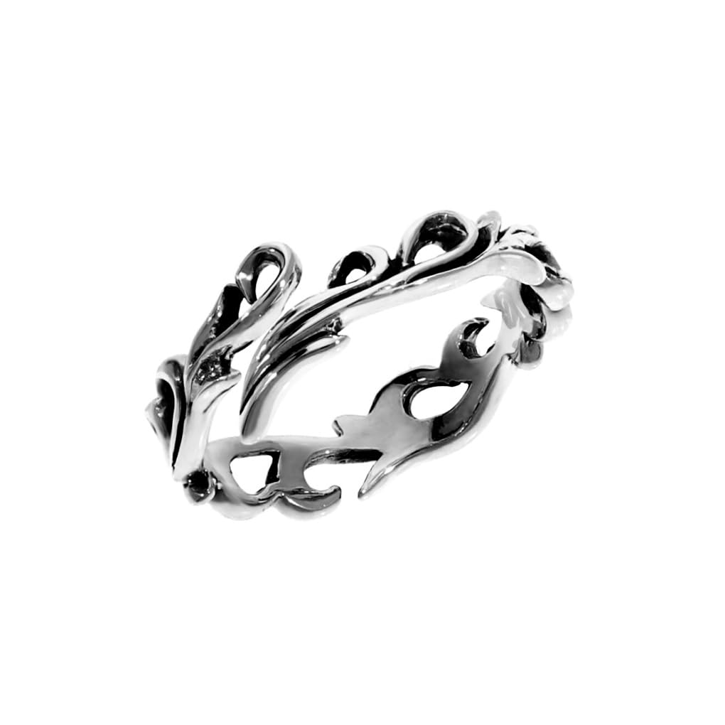 

Кольцо из стерлингового серебра 925 пробы с ажурным арабесковым узором, Универсальный размер, Арабеска, Растительный, Элегантный, [Синдзюку Кура], Кольцо, Все, Узор, Простой, Дизайн,