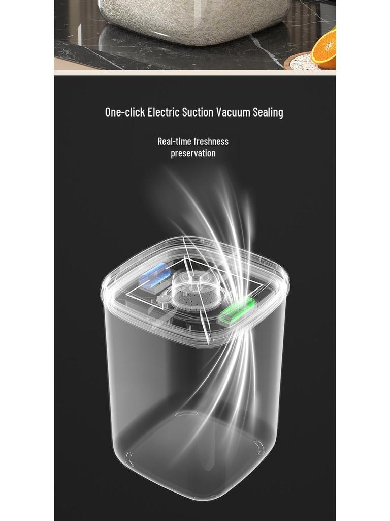Smart Sealed Rice and Cereal Storage Container - Insect & Moisture-Proof with Large Capacity