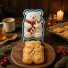 Opakovaně použitelné plastové formičky na dezerty Vánoční mini formička na koláče pro ruční koláčky, Sváteční perníková chaloupka, Stromeček, Santa Claus vykrajovátka na sušenky Pečicí lis