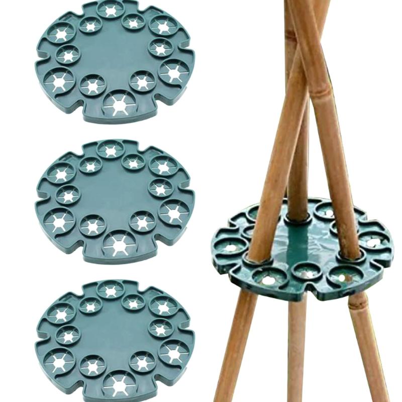 Garden Trellis Plastic Plant Sweet Pea Vine Pole Support Stake Connector Bamboo Cane Holder Balcony Fixing Bracket