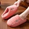 Women's Winter Non-Slip Indoor Plush Slippers - Thick-Soled Cotton for Couples