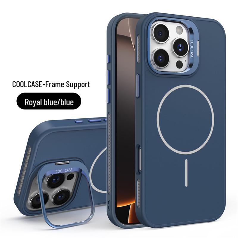 iPhone 17 Lens Holder Case: Compatible with Apple 15/14; Cooling 13; Magnetic 12; Frosted 11; Cross-Border 16p