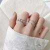 Women's Adjustable Open Twist Chain Ring - Fashionable and Trendy Index Finger Accessory