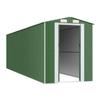 3147433 vidaXL Garden Shed Green 192x689x223 Cm Galvanized Steel