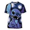 2024 Disney Anime Lilo Stitch 3d Print T Shirt Kid Tops Tee T-shirt Women Man Unisex Summer Short Sleeve Tshirts