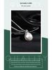 S925 Silver Natural Pearl Pendant Necklace: Mabe Pearl Bali Style