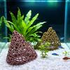 Plastic Mountain Decor Aquarium Shrimp Hide, 3D Printed Hollow Mountain, Small Fish Tank for Betta Hideout Cave, Ornament Shelter Cave