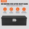 Heavy Duty Aluminum Truck Bed Tool Box, Diamond Plate Tool Box with Side Handle and Lock Keys, Storage Tool Box Chest Box Organizer for Pickup, Truck