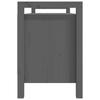 Hallway Bench Gray 110x40x60 Cm Solid Wood Pine