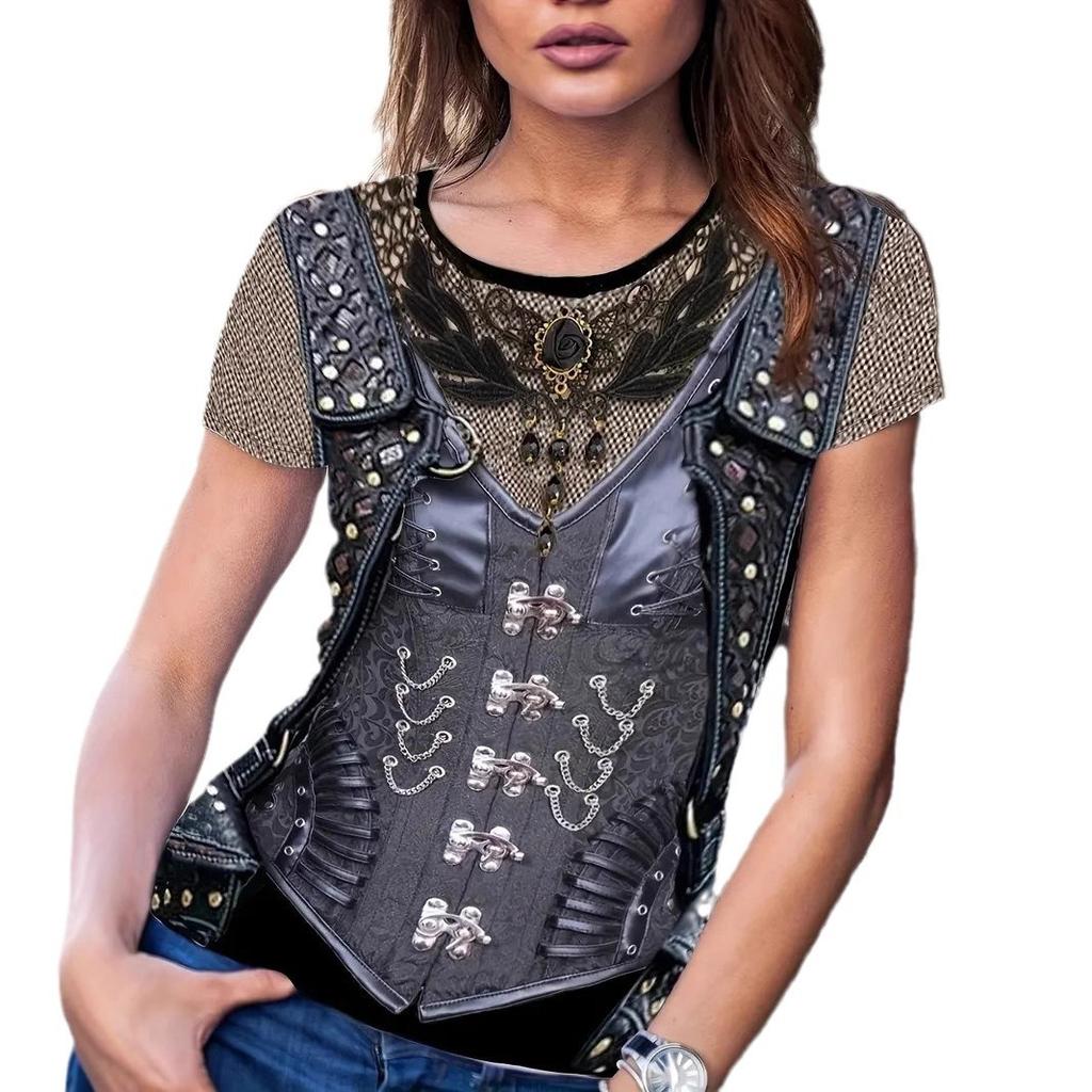 Striped T-Shirt Women Tees 3D Print Short Sleeve Comfortable Sportwear T Shirts