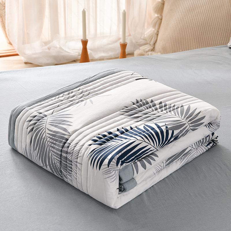 Machine Washable Summer Quilt Single Double Kids Adult Air Condition Thin Blanket Washed Cotton Patchwork Comforter